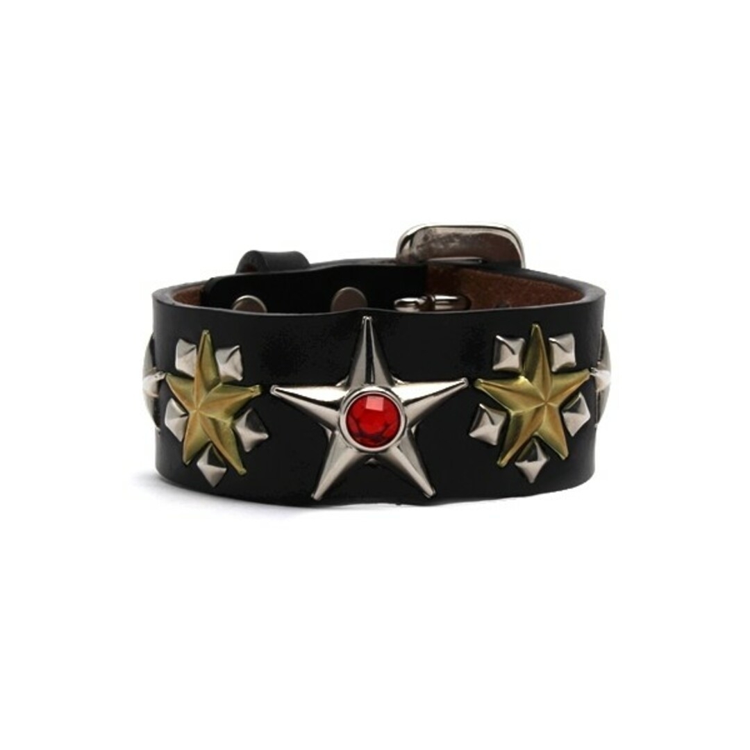 WACKO MARIA(ワコマリア)のWACKO MARIA×WOLF'S HEAD STUDS BANGLE メンズのアクセサリー(ブレスレット)の商品写真