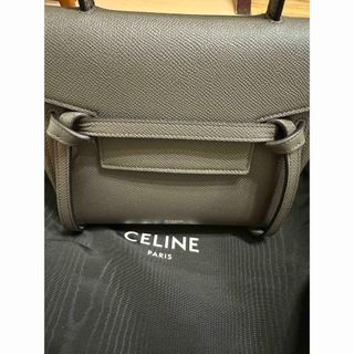 セリーヌ(celine)のセリーヌCelineベルトバック　グレー(ハンドバッグ)