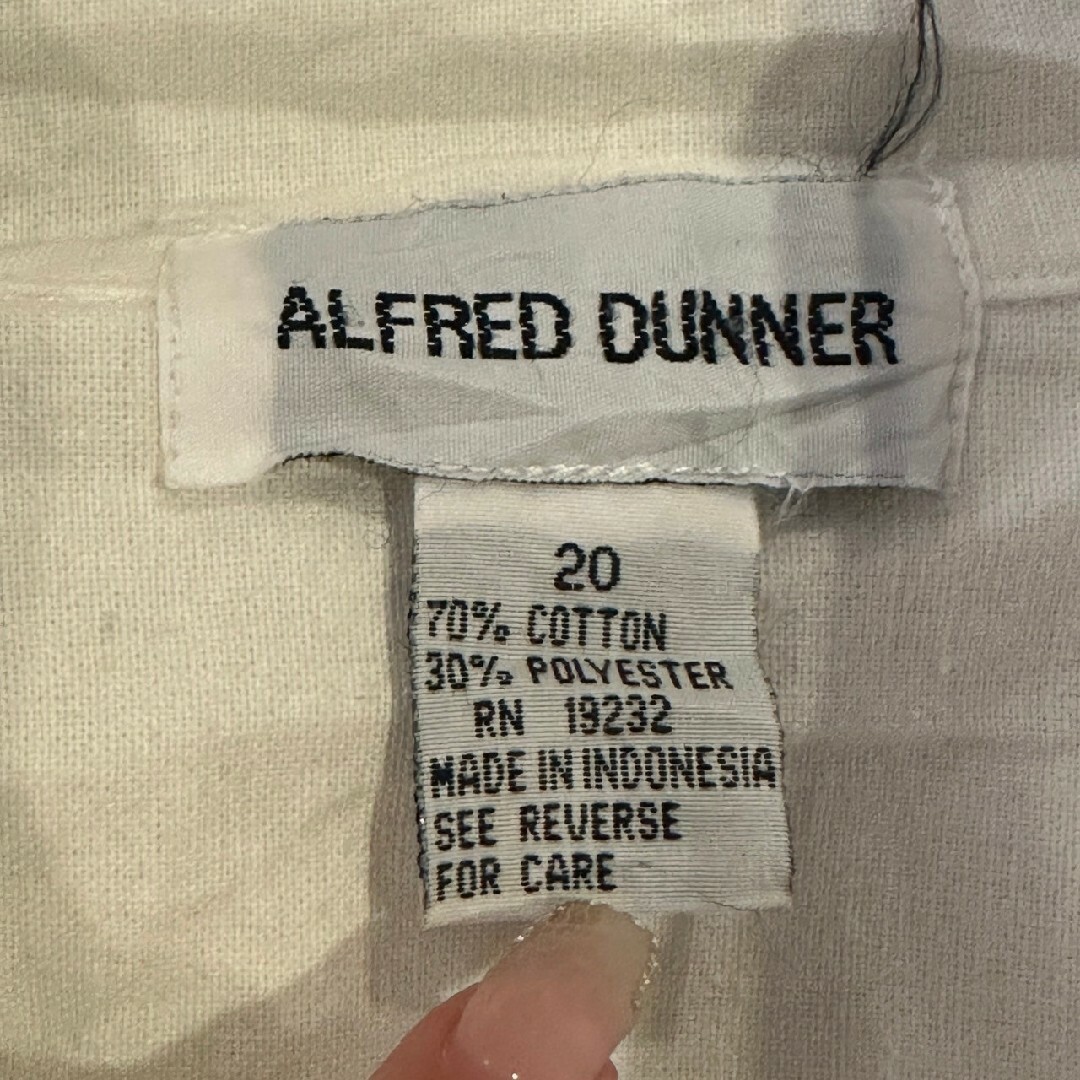 alfred dunner　アルフレッドダナー　パッチワークジャケット　ホワイト レディースのジャケット/アウター(ブルゾン)の商品写真