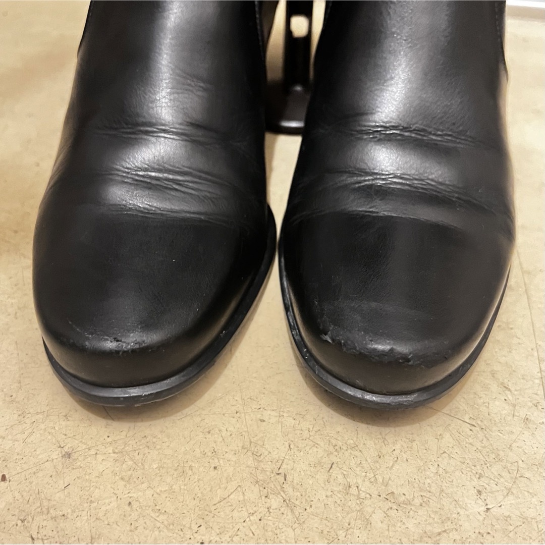 REGAL(リーガル)のリーガル　ロングブーツ　【22.5】 黒　サイドジップ　太ヒール　ブラック レディースの靴/シューズ(ブーツ)の商品写真