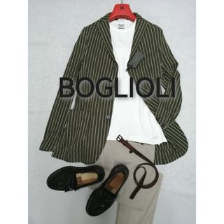 BOGLIOLI - ★新品・メンズ★【BOGLIOLI　ボリオリ】テーラードジャケット　ジャージ　緑