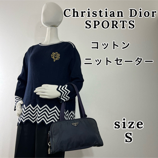 クリスチャンディオール(Christian Dior)のクリスチャンディオール ロゴ ニット セーター レディース  S(ニット/セーター)
