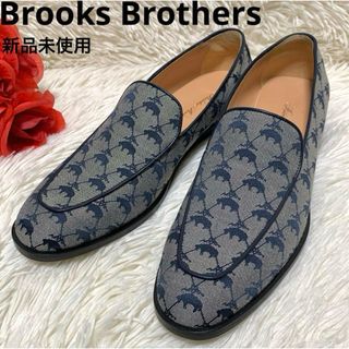 Brooks Brothers - 【新品未使用】Brooks Brothers ロゴ総柄 オペラシューズ