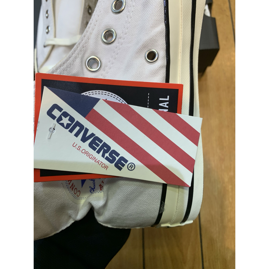 ALL STAR（CONVERSE）(オールスター)の✨新品✨コンバース　オールスター　US 日の丸　ハイ　ホワイト メンズの靴/シューズ(スニーカー)の商品写真