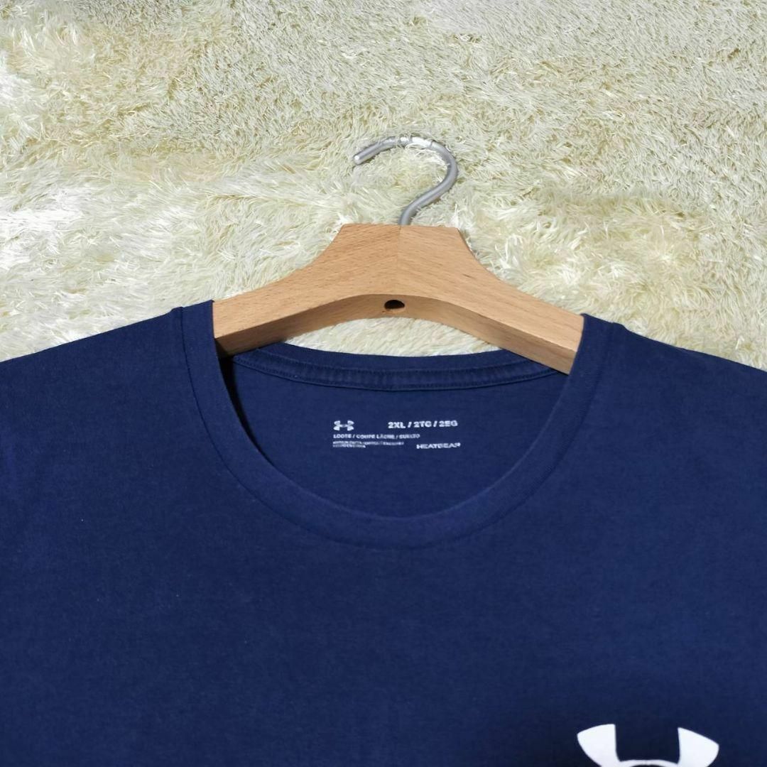 UNDER ARMOUR(アンダーアーマー)のアンダーアーマー メンズ tシャツ 半袖 2xl ネイビー ビッグロゴ 大きい メンズのトップス(Tシャツ/カットソー(七分/長袖))の商品写真