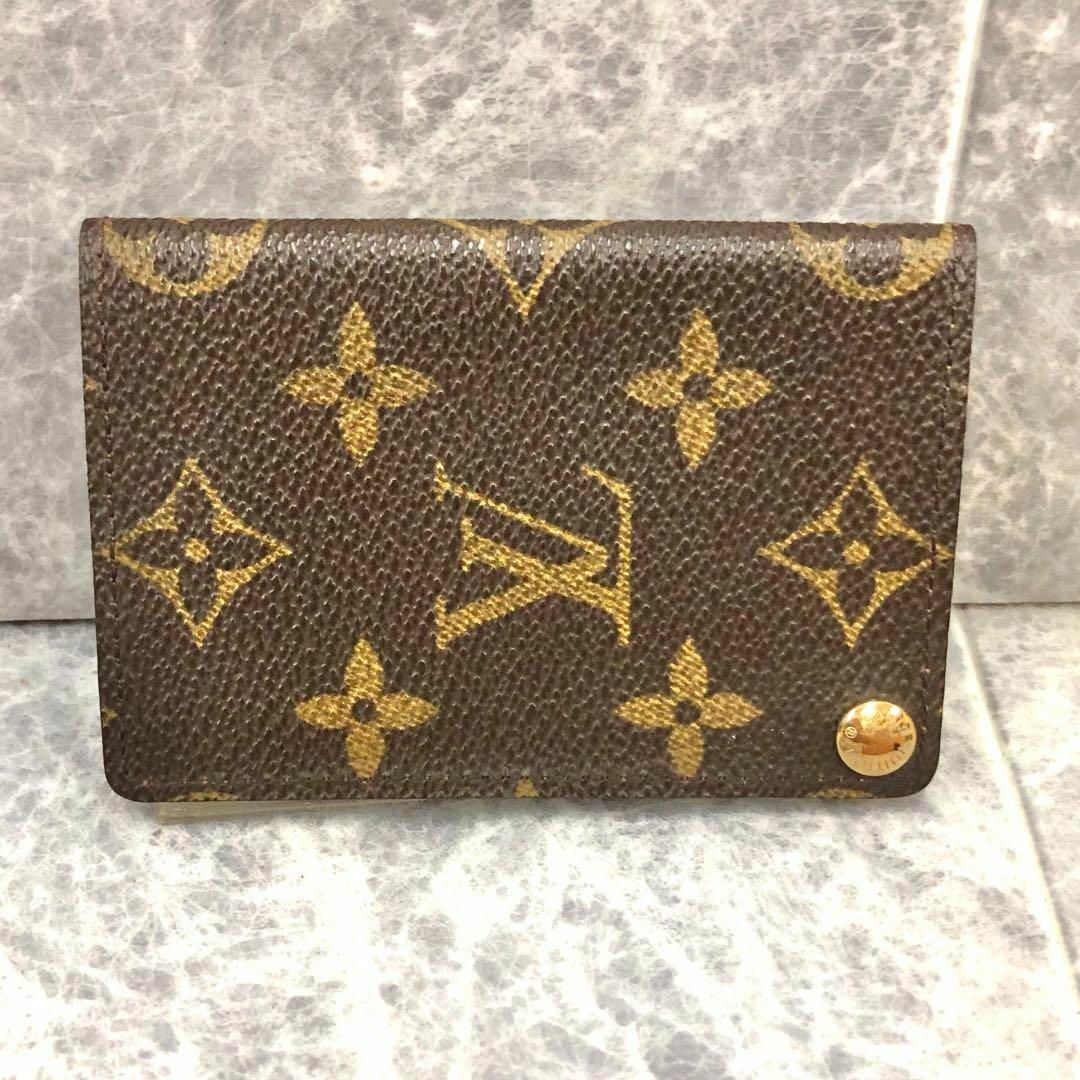 LOUIS VUITTON(ルイヴィトン)の⭐️美品⭐️ ルイヴィトン モノグラム カードケース レザー ブラウン 小物入れ レディースのファッション小物(名刺入れ/定期入れ)の商品写真