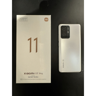 シャオミ(Xiaomi)のXiaomi 11T Pro Moonlight White(スマートフォン本体)
