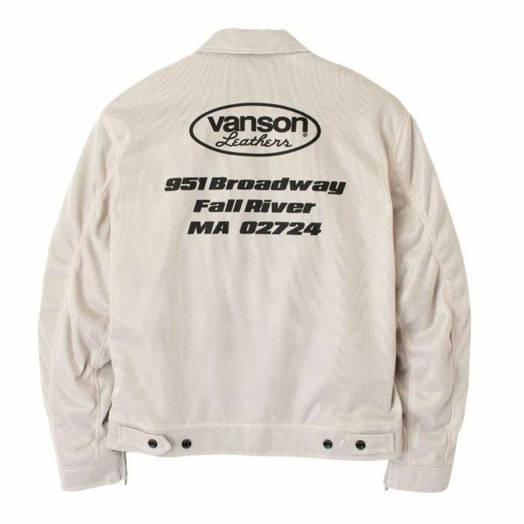 VANSON(バンソン)のVANSON バンソン メッシュカバーオールジャケット IV/BK L 自動車/バイクのバイク(装備/装具)の商品写真