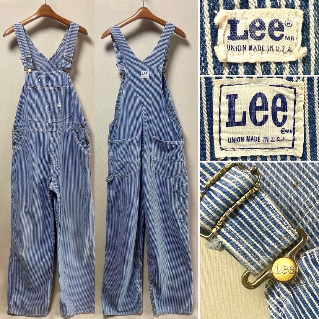 Lee(リー)の1970s Lee ヒッコリー•オーバーオール  Size 36-38 メンズのパンツ(サロペット/オーバーオール)の商品写真