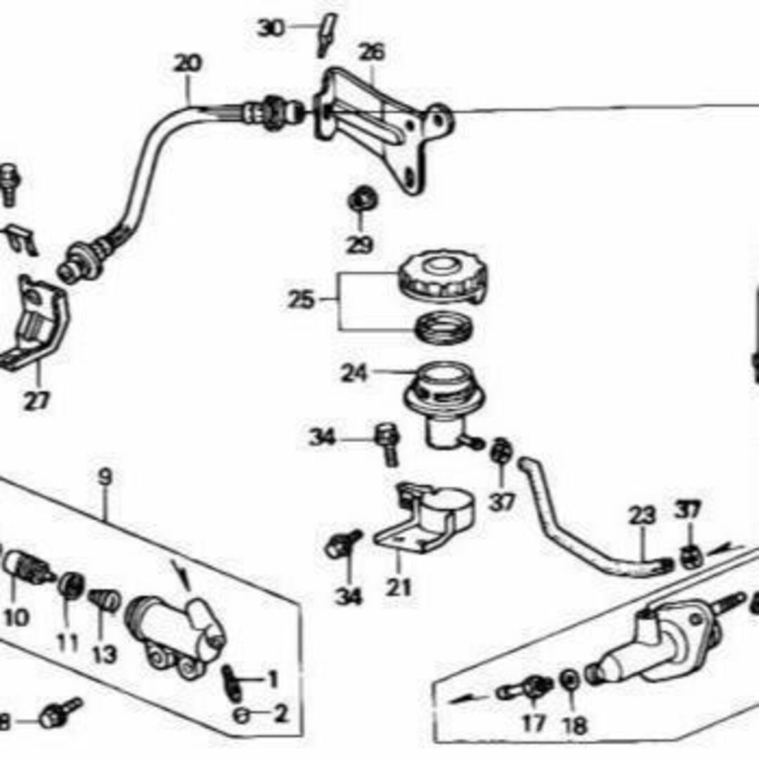 ホンダ(ホンダ)のホンダ インテグラ 4D DB7 クラッチマスターシリンダー スリーブ セット 自動車/バイクの自動車(車種別パーツ)の商品写真
