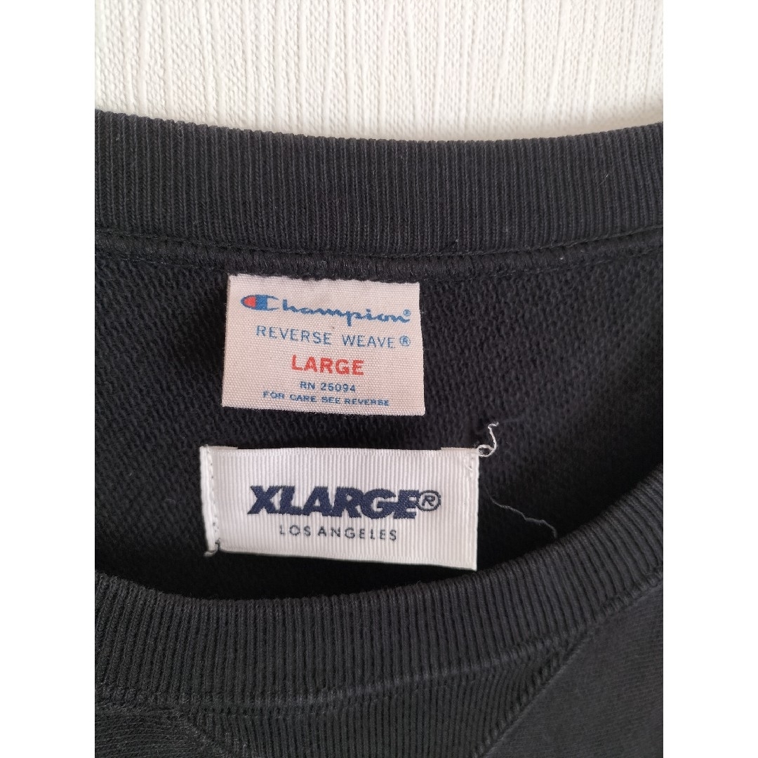 XLARGE(エクストララージ)の[X-LARGE×ChampionリバースウィーブスウェットTシャツ] メンズのトップス(Tシャツ/カットソー(半袖/袖なし))の商品写真