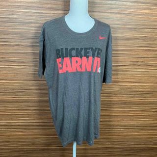 ナイキ(NIKE)のNIKE ナイキ Tシャツ 3Lサイズ 灰色 グレー 半袖 プリント ロゴ(Tシャツ/カットソー(半袖/袖なし))