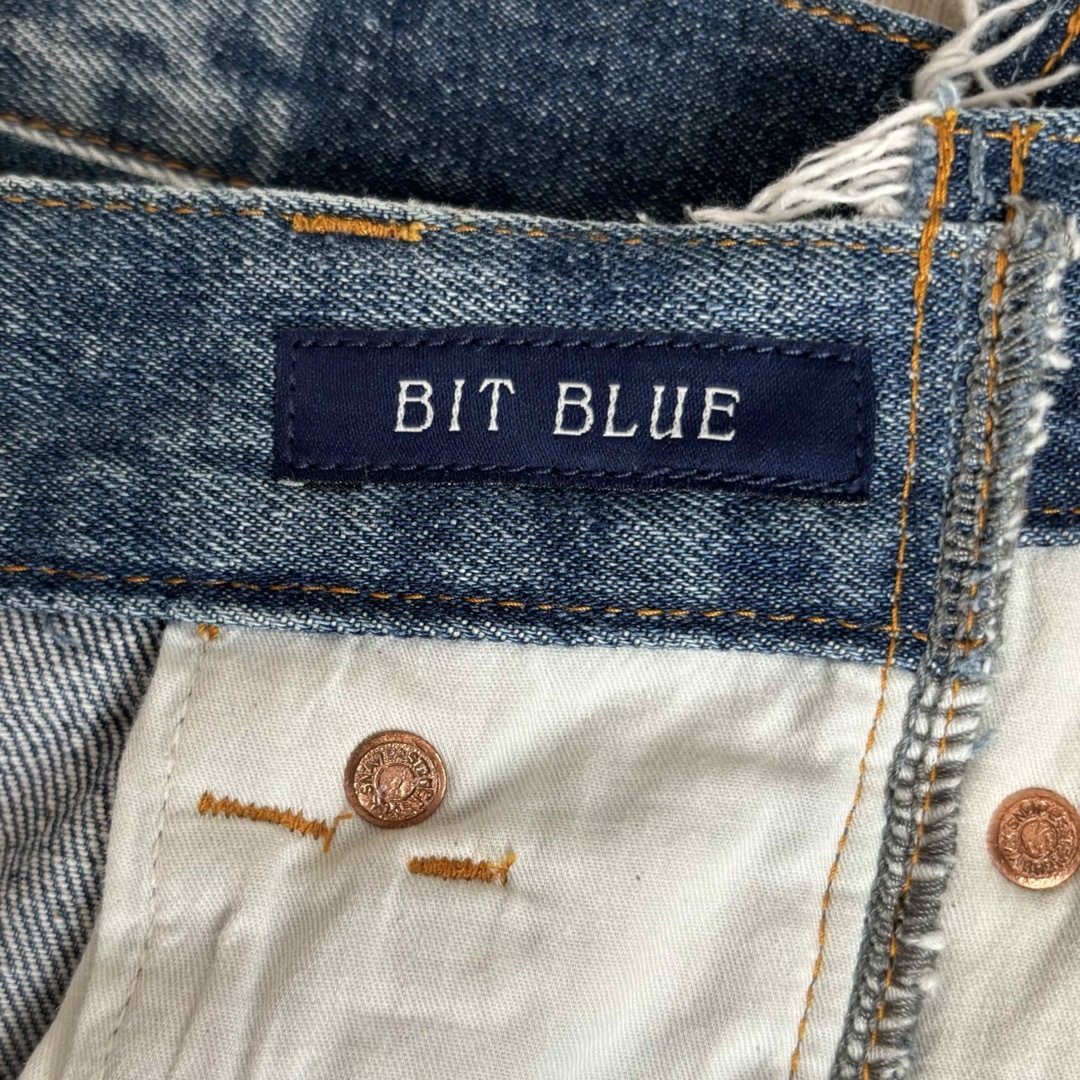 TODAYFUL(トゥデイフル)のTODAYFUL × BIT BLUE  リメイク風加工デニムパンツ レディースのパンツ(デニム/ジーンズ)の商品写真