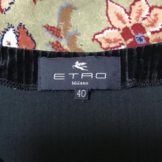 エトロ(ETRO)のETRO ブラックカットソー(カットソー(長袖/七分))