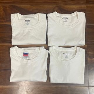 チャンピオン(Champion)のM L size champion チャンピオン　白Tシャツ　4着まとめ売り(Tシャツ/カットソー(半袖/袖なし))