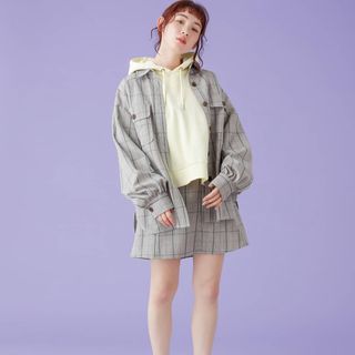 OLIVEdesOLIVE - 【極美品】OLIVE des OLIVE お出かけセットアップ チェック 完売品