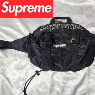 シュプリーム(Supreme)のsupreme 19FW Waist Bag CORDURA ボックスロゴ 黒(ボディーバッグ)