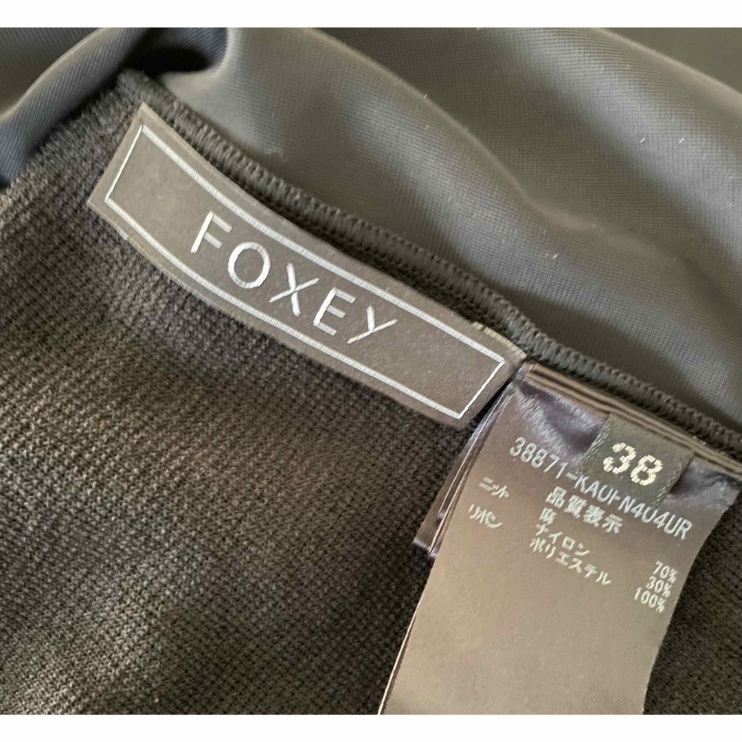 FOXEY(フォクシー)のフォクシー  リネンキャンドル　バックリボン  セットアップ　ワンピース レディースのワンピース(ひざ丈ワンピース)の商品写真