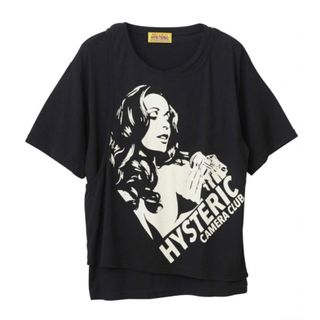 HYSTERIC GLAMOUR - 新品　ヒステリックグラマー　CAMERA CLUB　レイヤードTシャツ　黒