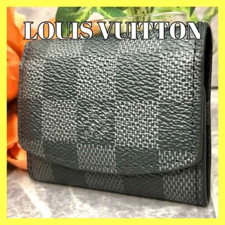 LOUIS VUITTON - ⭐️美品⭐️ ルイヴィトン カフスケース ダミエグラフィット レザー ブラック