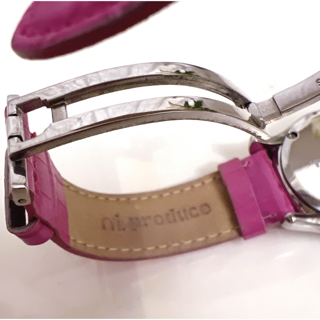 GSX(グローバルセキュリティエキスパート)のGSX ni produce シェルフェイス腕時計☆ユニセックス・レザー☆ レディースのファッション小物(腕時計)の商品写真