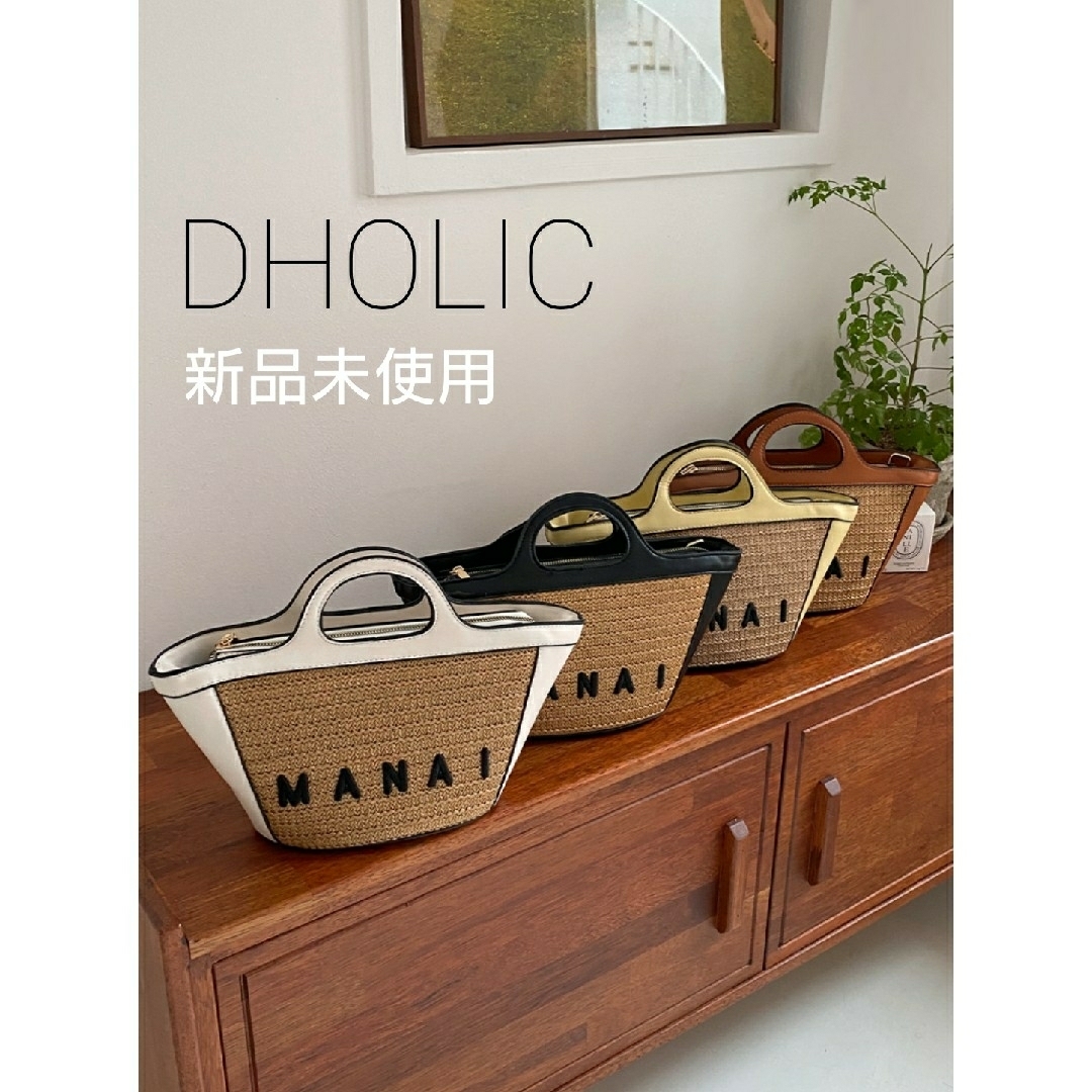 dholic(ディーホリック)の新品 DHOLIC 刺繍 配色 バッグ レディースのバッグ(ハンドバッグ)の商品写真