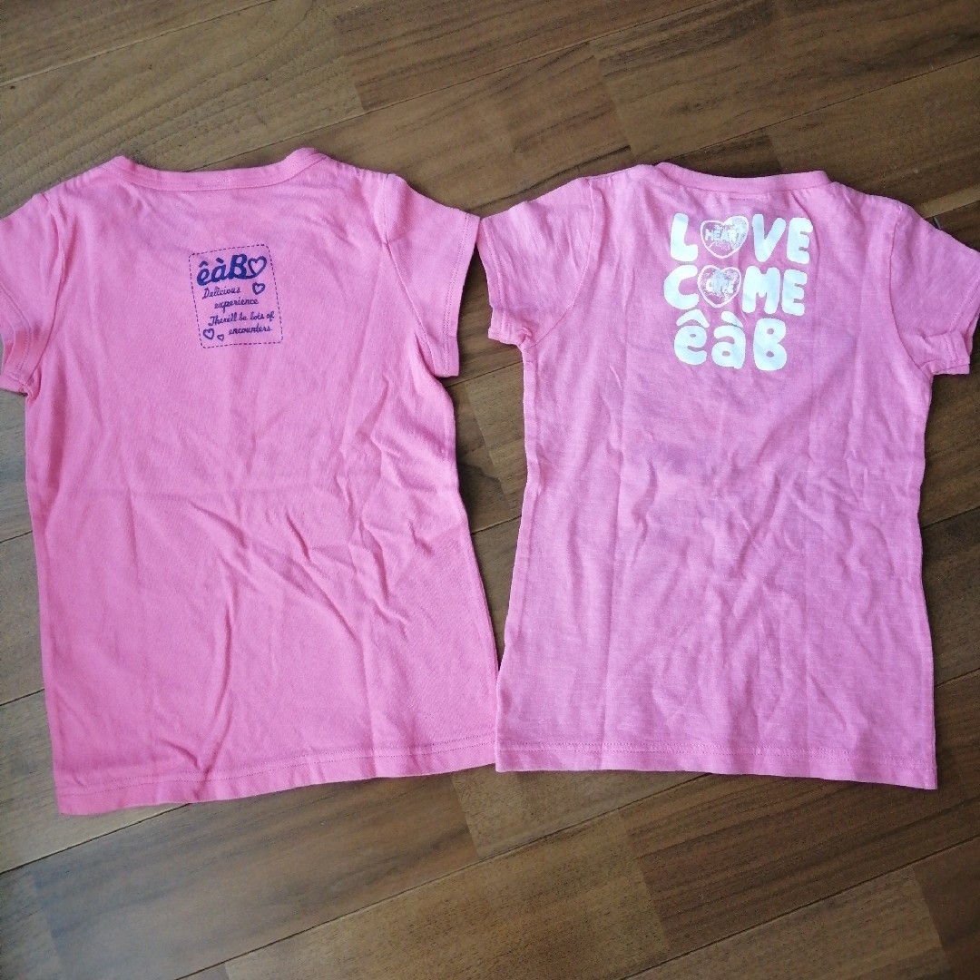 e.a.B(エーアーベー)のeaB　新品　Tシャツ2枚セット キッズ/ベビー/マタニティのキッズ服女の子用(90cm~)(Tシャツ/カットソー)の商品写真