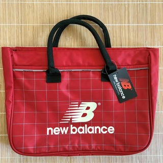 ニューバランス(New Balance)の新品ニューバランス　トートバッグ　赤　ナイロンオックス　レッスンバッグ(その他)