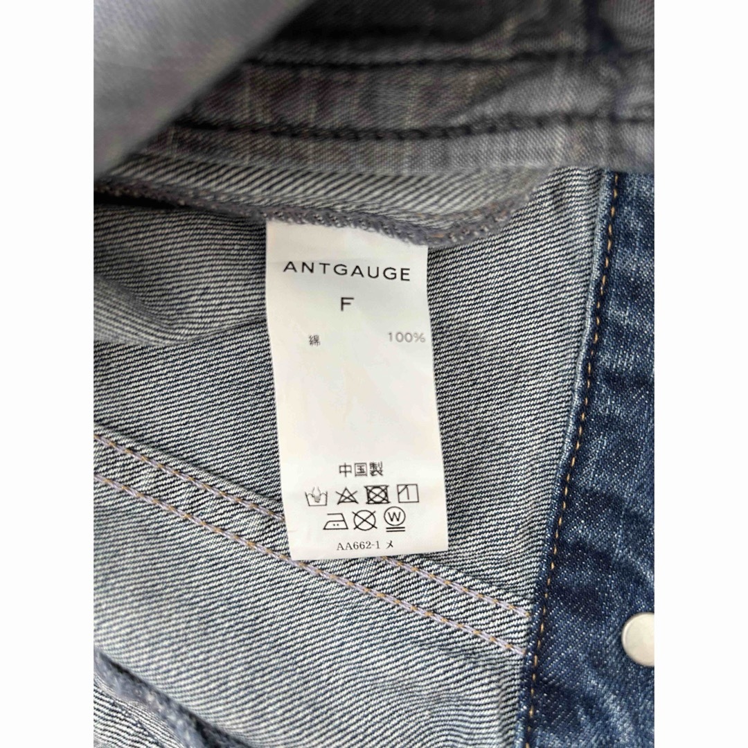 Antgauge(アントゲージ)の美品⭐︎ANTGAUGE デニムジャケット　Gジャン　 レディースのジャケット/アウター(Gジャン/デニムジャケット)の商品写真