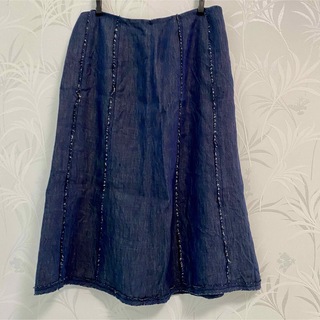 TOMORROWLAND　トゥモローランド　スカート　Mサイズ　ブルー　日本製