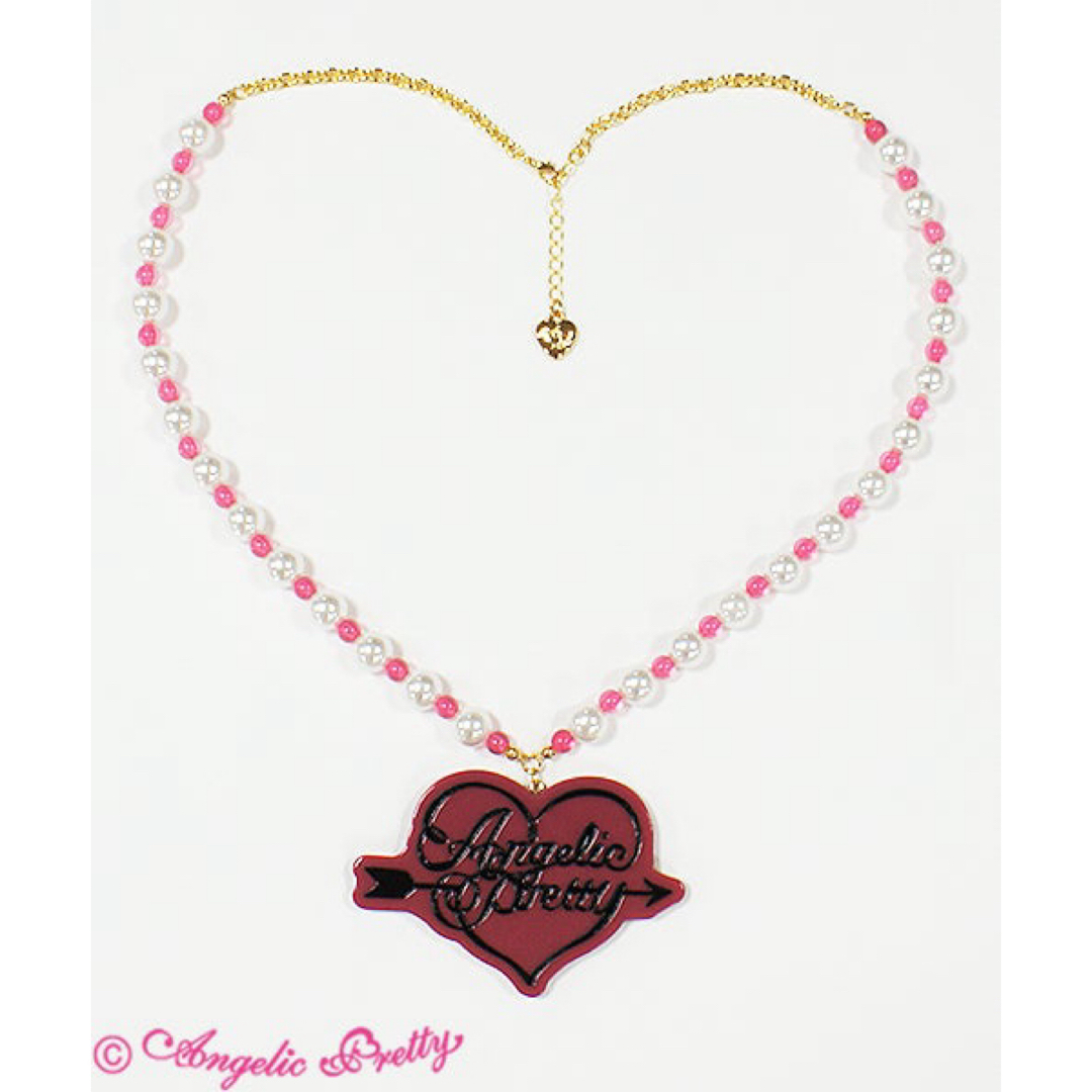 Angelic Pretty(アンジェリックプリティー)の⚠️最終値下げ⚠️Dollyアローネックレス/ワイン レディースのアクセサリー(ネックレス)の商品写真