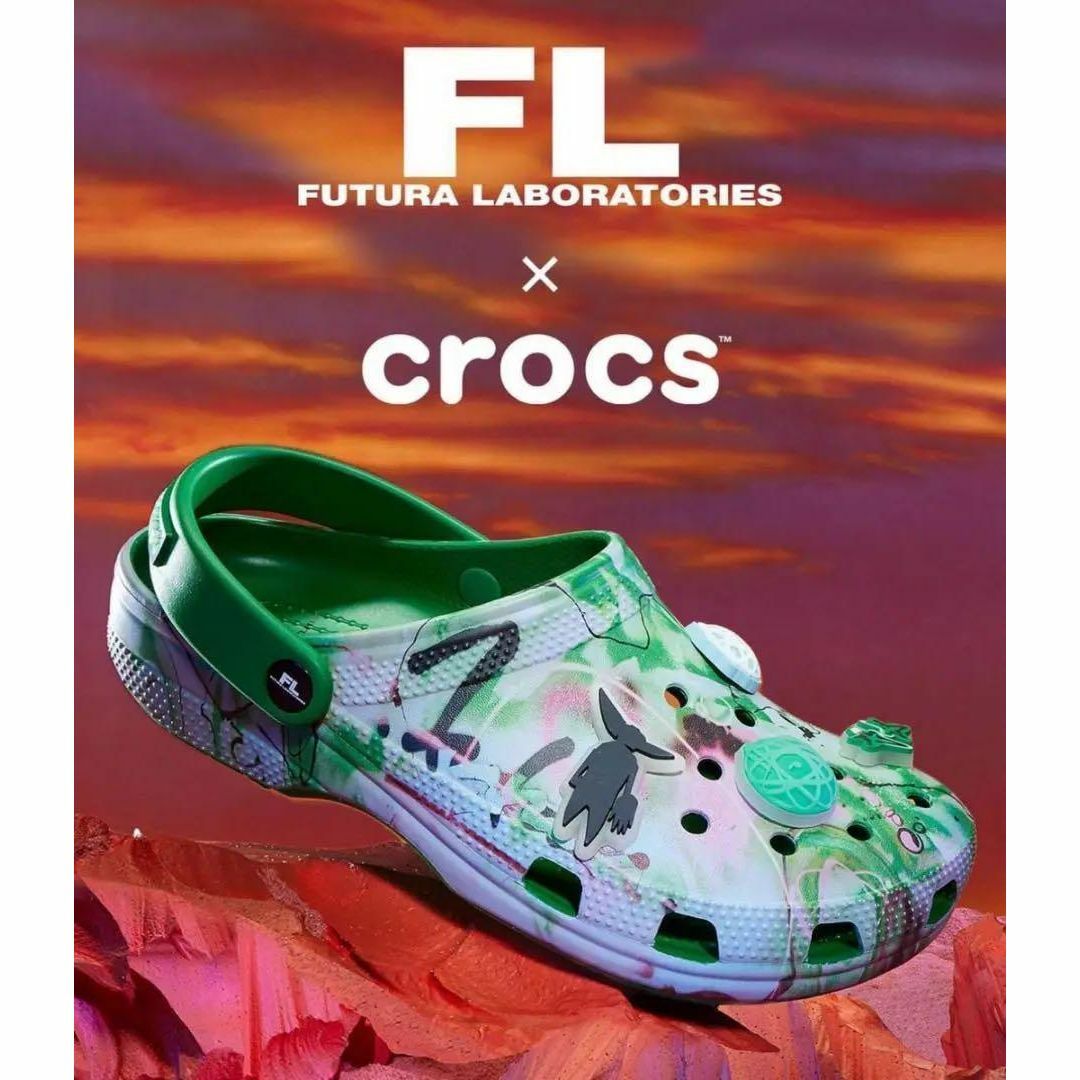 crocs(クロックス)の★新品希少★Crocs × Futura Laboratories クロックス メンズの靴/シューズ(サンダル)の商品写真