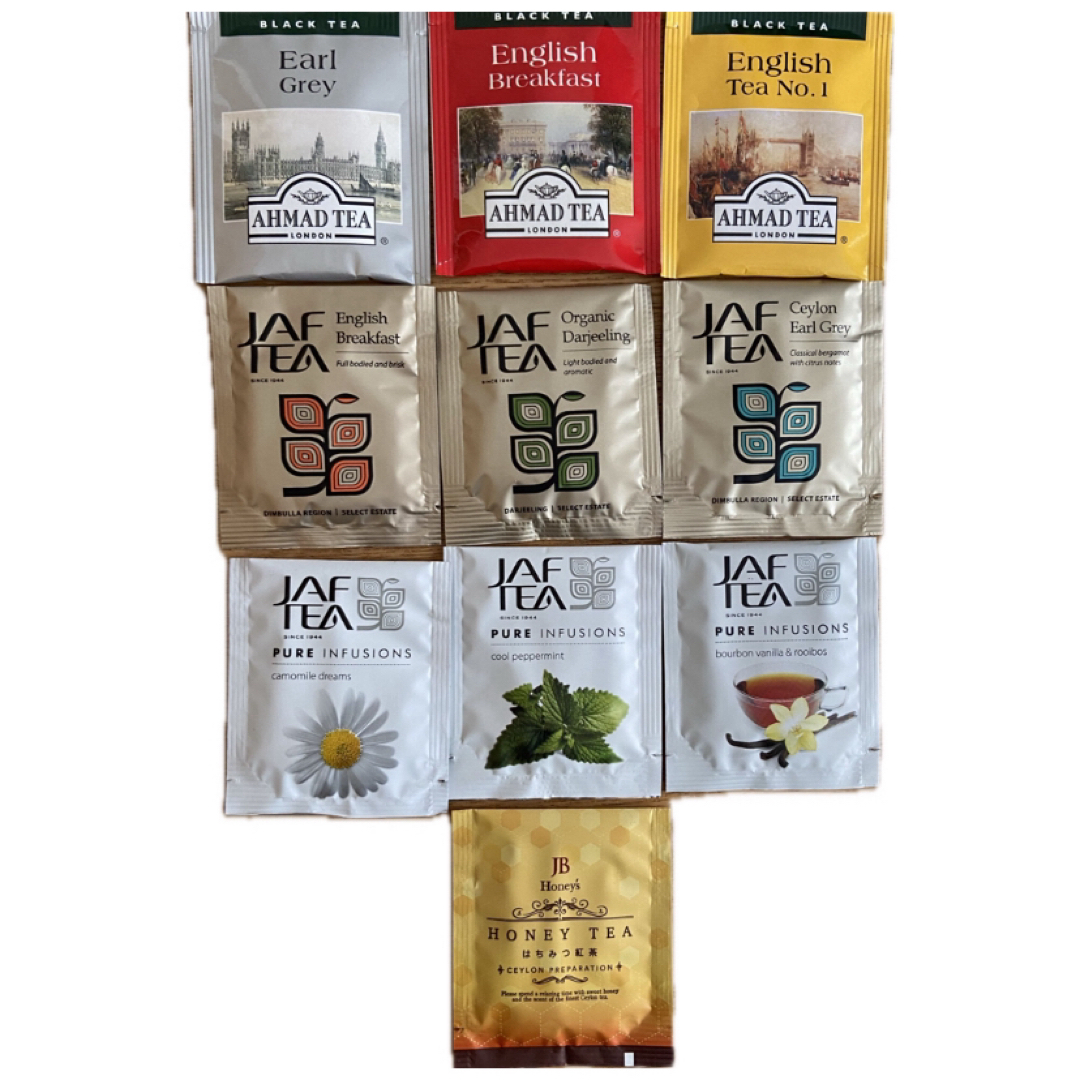 紅茶　ティーパック　JAF TEA AHMAD 10種類x2個＝20個 食品/飲料/酒の飲料(茶)の商品写真