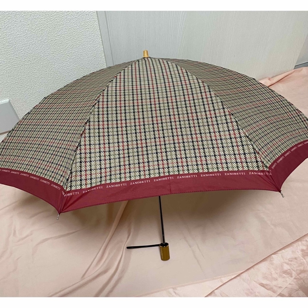 新品　ジュゼッペザノッティ　折り畳み傘　雨傘　チェック　高級感　デパート購入 メンズのファッション小物(傘)の商品写真