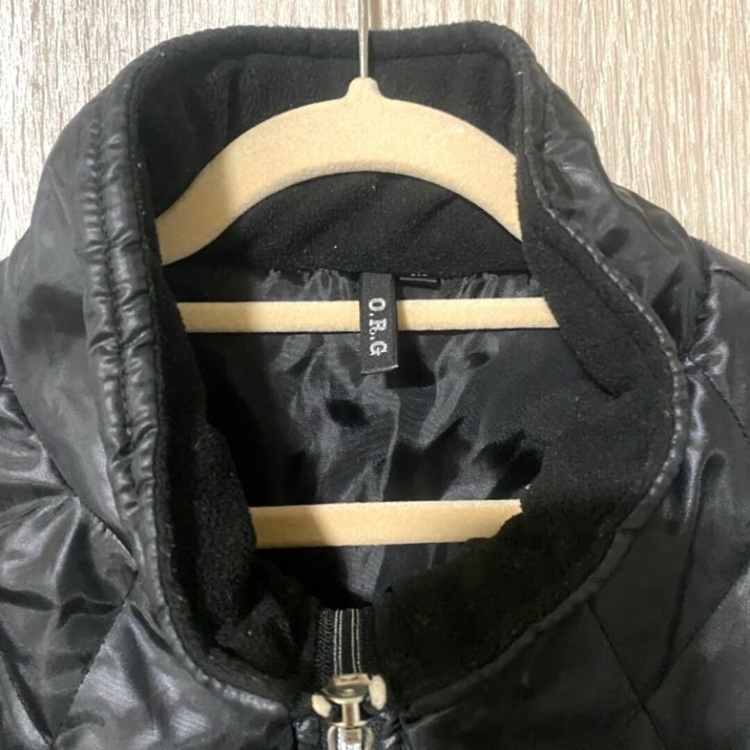 【超美品】O.R.G 中綿 ダウンジャケット キルティング ブラック メンズ M メンズのジャケット/アウター(ダウンジャケット)の商品写真