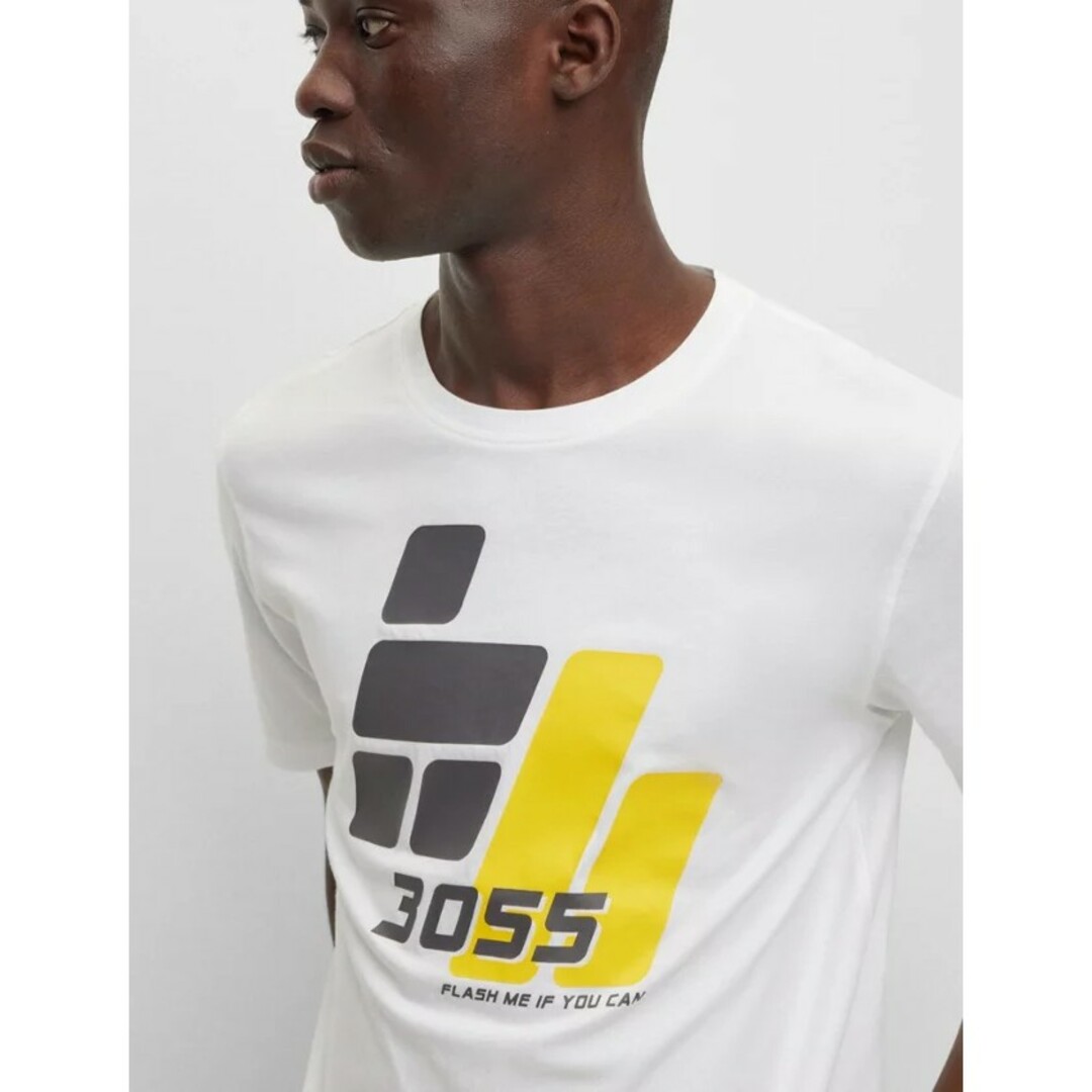 BOSS(ボス)の大谷翔平愛用BOSS コットンジャージーTシャツ レーシングスタイルプリントXL メンズのトップス(Tシャツ/カットソー(半袖/袖なし))の商品写真