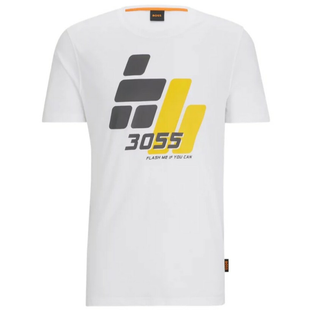 BOSS(ボス)の大谷翔平愛用BOSS コットンジャージーTシャツ レーシングスタイルプリントXL メンズのトップス(Tシャツ/カットソー(半袖/袖なし))の商品写真