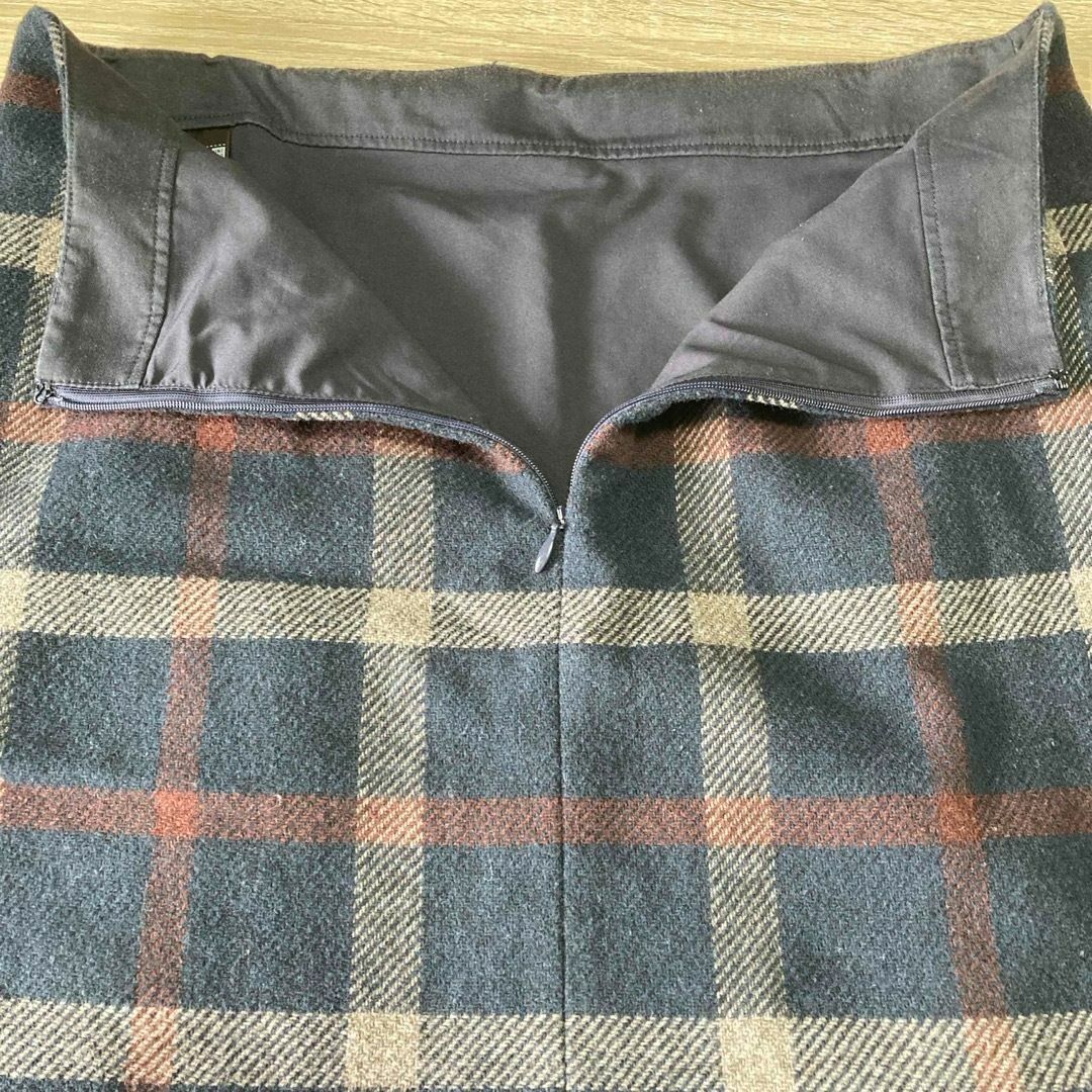 UNIQLO(ユニクロ)の🌟UNIQLO ユニクロ ウールブレンドミニスカート【L】チェック ウール混 レディースのスカート(ミニスカート)の商品写真