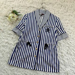 トミーヒルフィガー(TOMMY HILFIGER)の新品級 入手困難 ヒルフィガーコレクション ジャケット 34 ストライプ(テーラードジャケット)