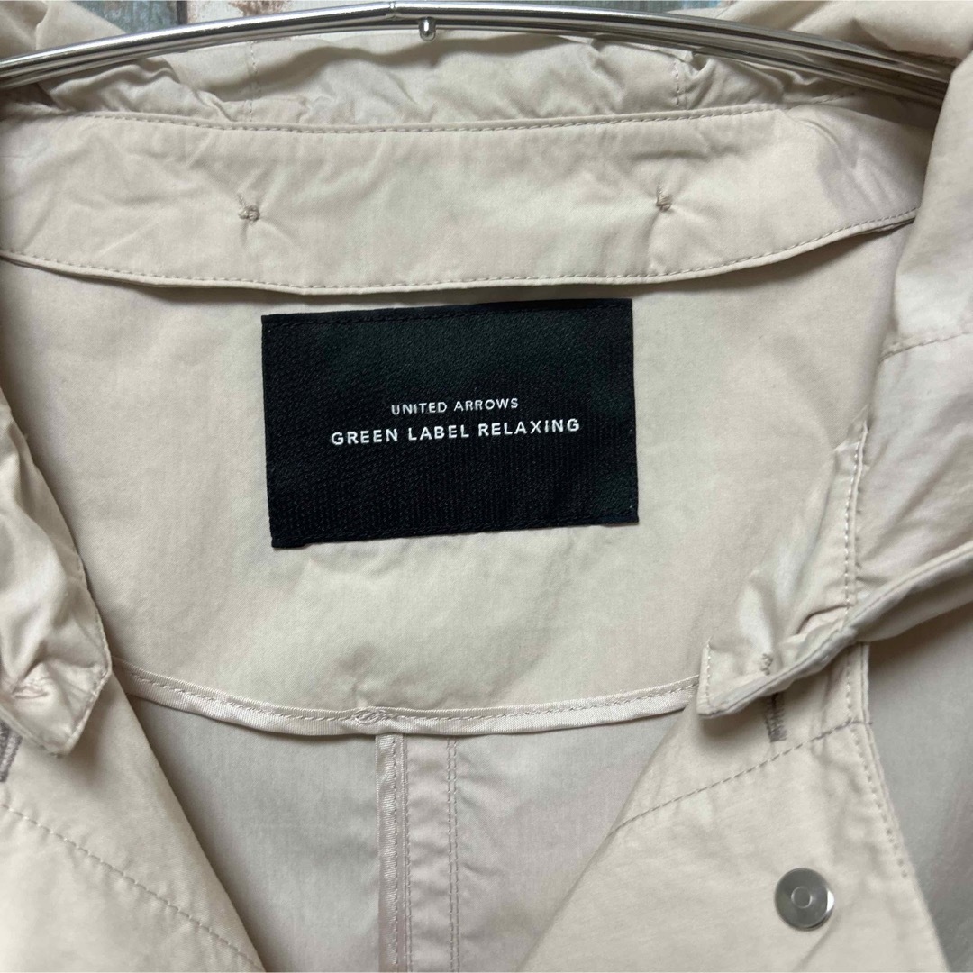 UNITED ARROWS green label relaxing(ユナイテッドアローズグリーンレーベルリラクシング)のグリーンレーベルリラクシング　スプリングコート　　36 2way　ホワイト レディースのジャケット/アウター(スプリングコート)の商品写真