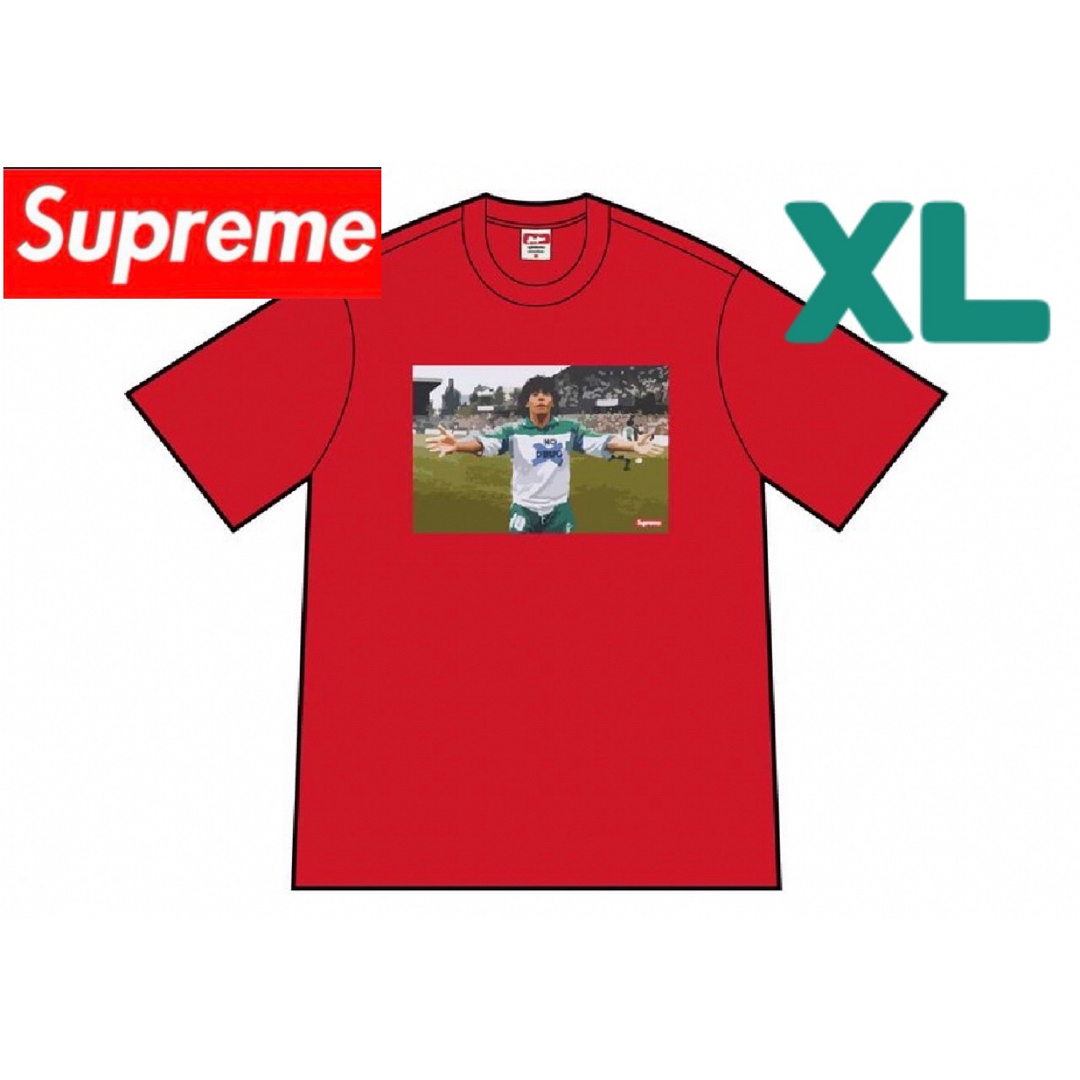 Supreme(シュプリーム)のSupreme Maradona Tee "Red" XL  シュプリーム メンズのトップス(Tシャツ/カットソー(半袖/袖なし))の商品写真
