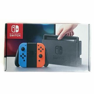 液晶綺麗 任天堂 スイッチ Switch ネオンパープル オレンジ 動作問題なし(家庭用ゲーム機本体)