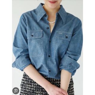 マディソンブルー(MADISONBLUE)の美品　マディソンブルー   シャンブレー　シャツ(シャツ/ブラウス(長袖/七分))