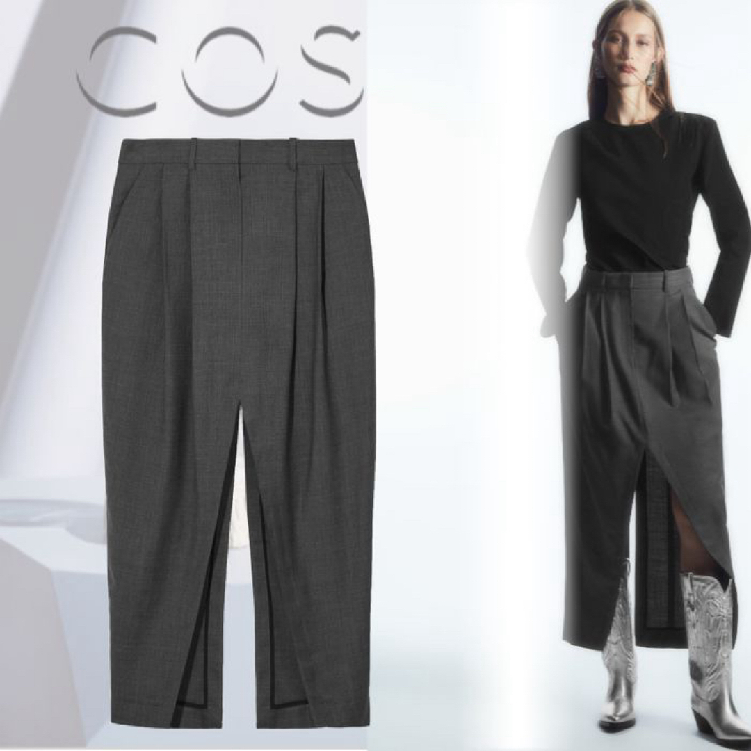 COS(コス)のCOS deconstructed wool pencil skirt 32 レディースのスカート(ひざ丈スカート)の商品写真