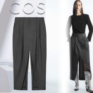 COS deconstructed wool pencil skirt 32