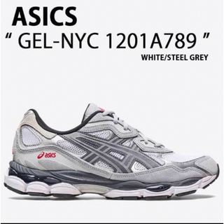 asics - asics GEL-NYC 23.0cm White/Steel Grey