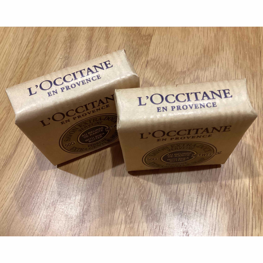 L'OCCITANE(ロクシタン)のロクシタン シアソープ ヴァーベナ　石鹸　50g×2  LOCCITANE コスメ/美容のボディケア(ボディソープ/石鹸)の商品写真