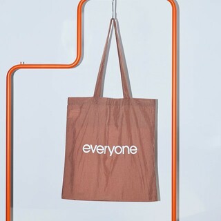 everyone nylon logo tote bag BROWN(トートバッグ)