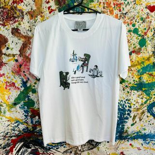 おさるのジョージ リプリント Tシャツ 半袖 メンズ 新品 個性的 白(Tシャツ/カットソー(半袖/袖なし))