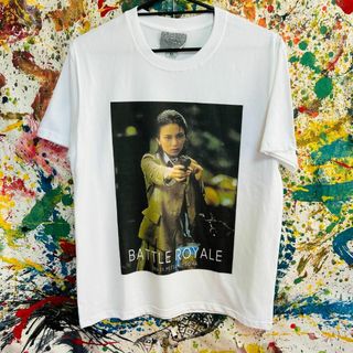 バトルロアイヤル Tシャツ 半袖 メンズ 新品 個性的 白 柴咲コウ(Tシャツ/カットソー(半袖/袖なし))